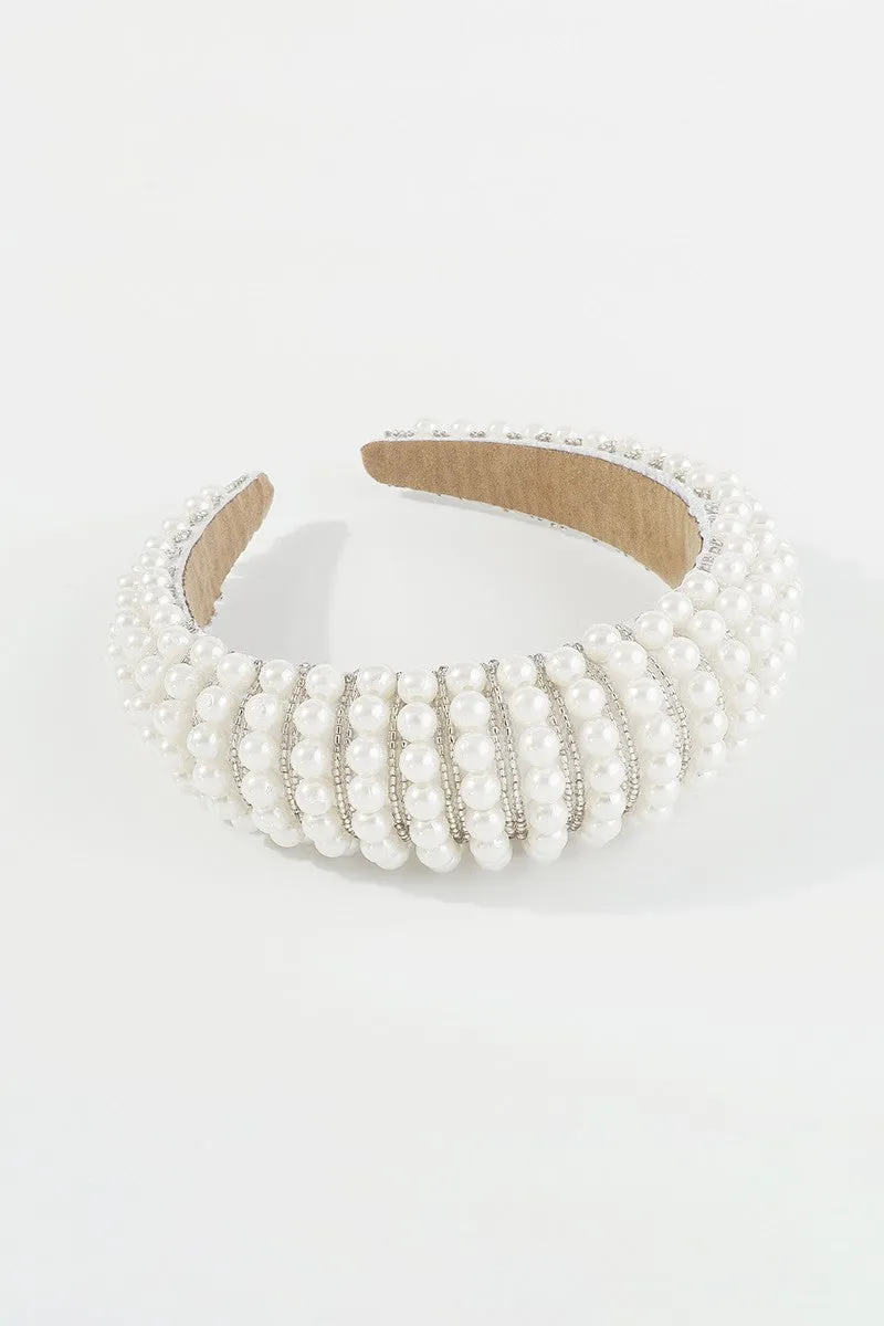 Luxury Full Pearls Seed Beads Headband