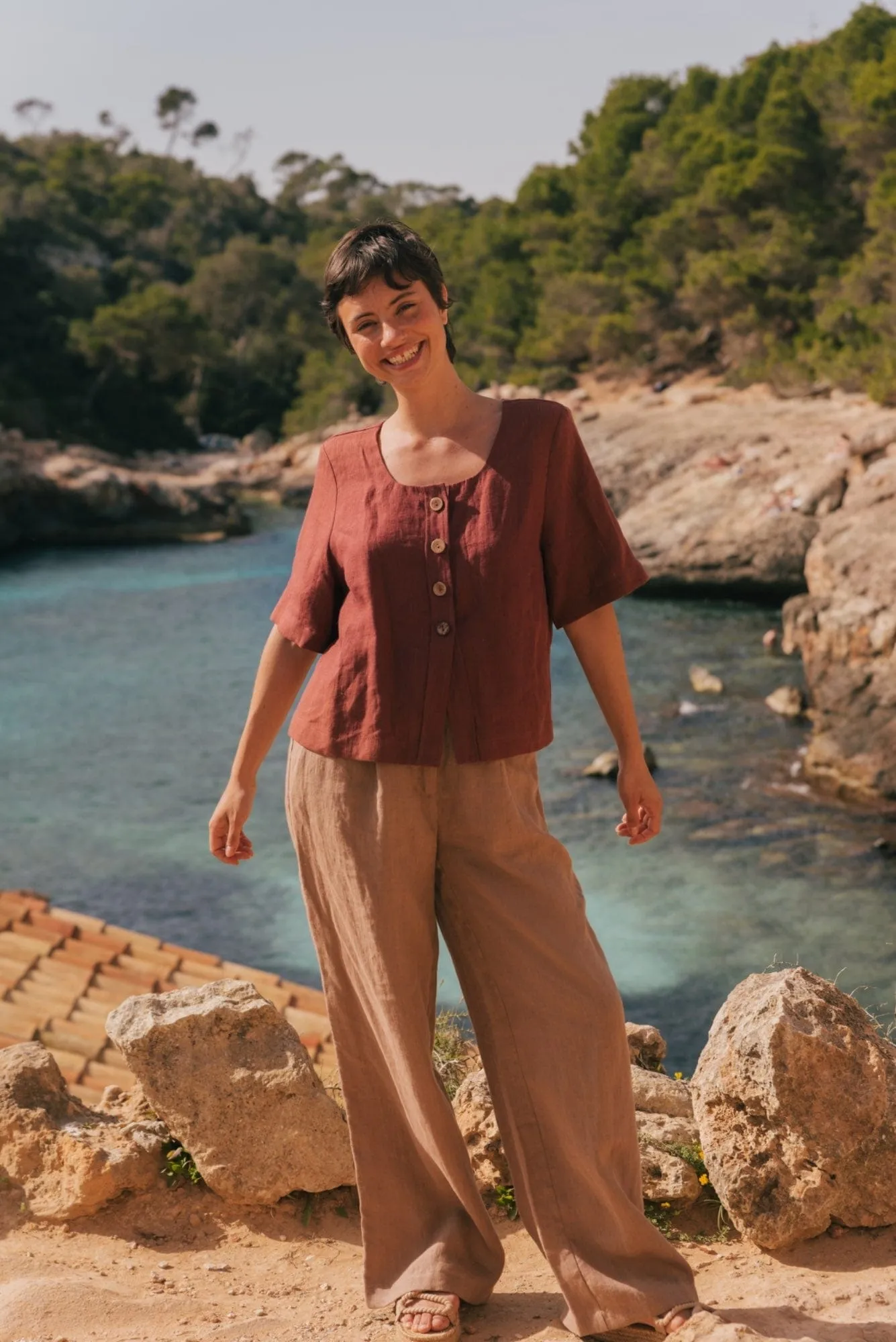 Lydia Linen Classic Trousers | Multiple Colours