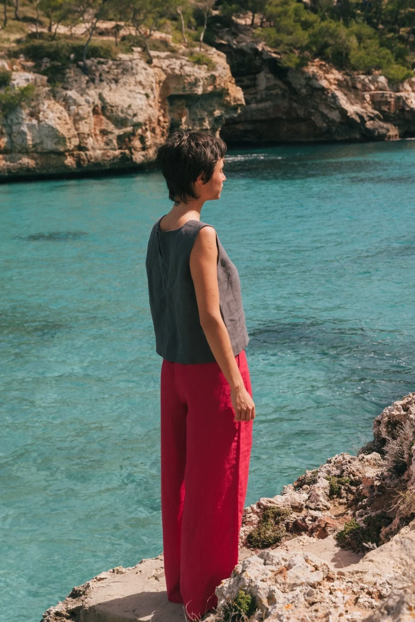 Lydia Linen Classic Trousers | Multiple Colours
