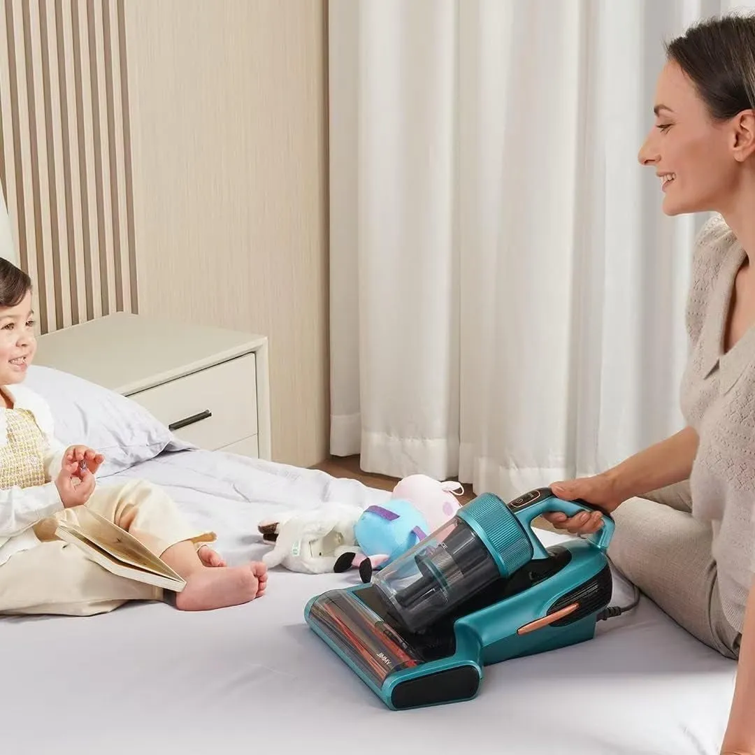 Mattress Vacuum Cleaner with Dust Sensor, Anti-Allergen Bed Vacuum Cleaner with UV Lights & Ultrasonic & 5S Quick Heating, 16Kpa Suction 480W Handheld Vacuums for Pet Hair (BX7 Pro, Corded)