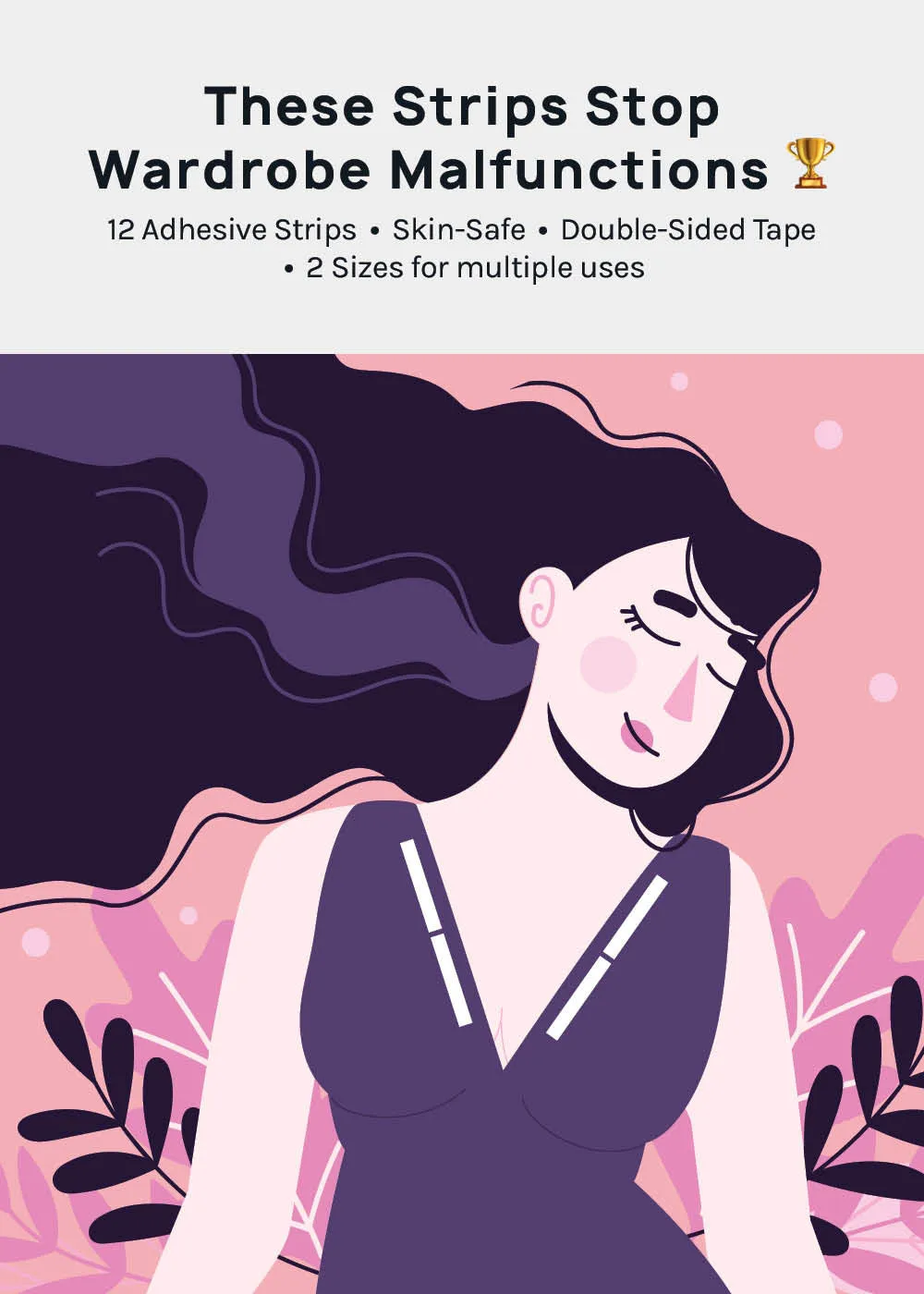 Miss A No-Show Body   Clothing Adhesive Strips