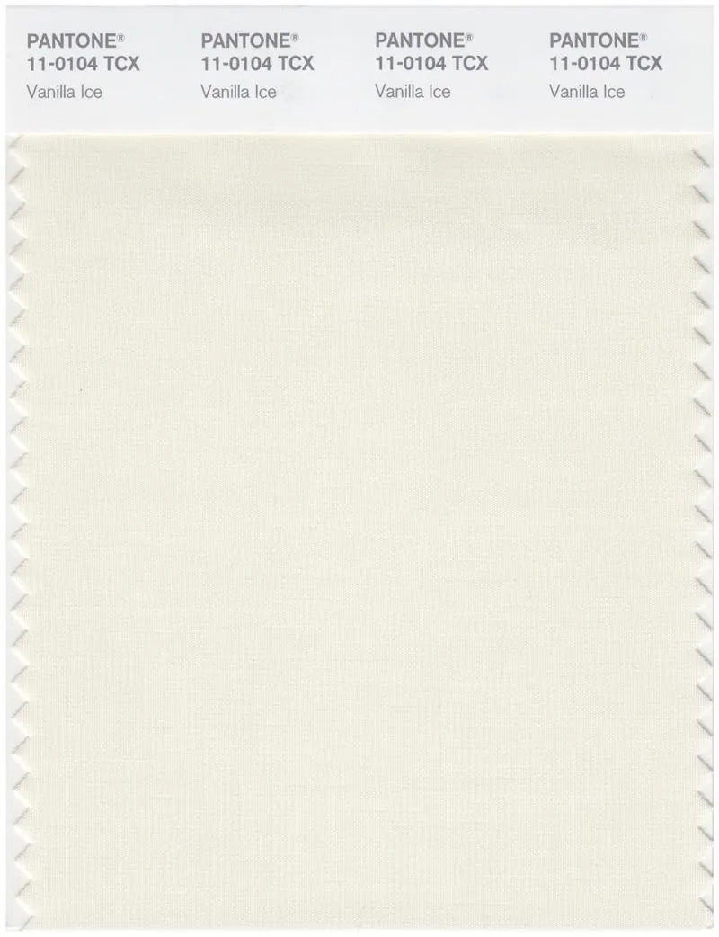 Pantone Smart 11-0104 TCX Color Swatch Card | Vanilla Ice