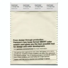 Pantone Smart 11-0106 TCX Color Swatch Card | Sweet Corn