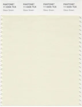 Pantone Smart 11-0205 TCX Color Swatch Card | Glass Green
