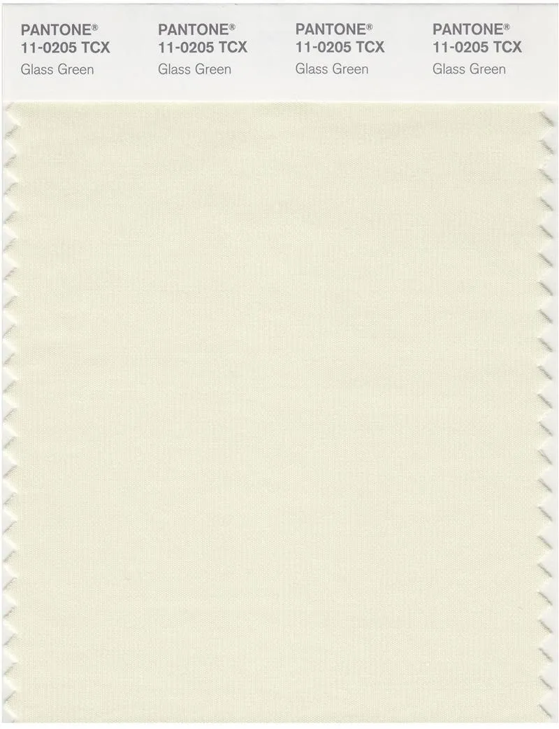 Pantone Smart 11-0205 TCX Color Swatch Card | Glass Green