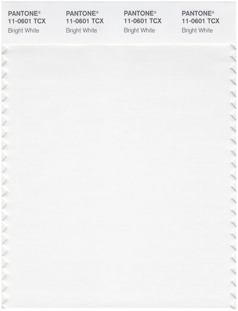 Pantone Smart 11-0601 TCX Color Swatch Card | Bright White
