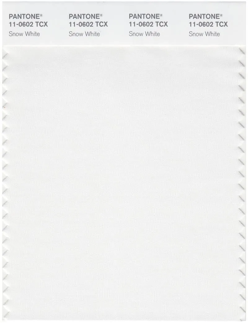 Pantone Smart 11-0602 TCX Color Swatch Card | Snow White