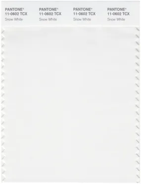 Pantone Smart 11-0602 TCX Color Swatch Card | Snow White