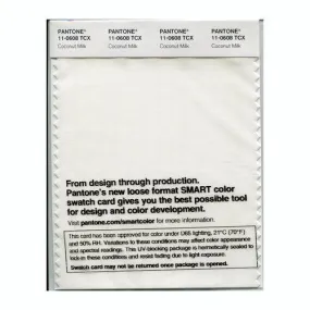 Pantone Smart 11-0608 TCX Color Swatch Card | Coconut Milk