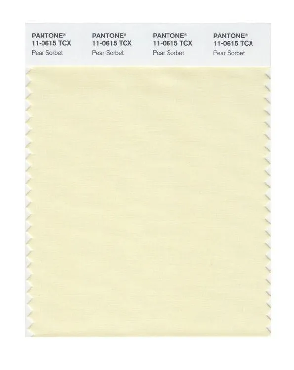 Pantone Smart 11-0615 TCX Color Swatch Card | Pear Sorbet