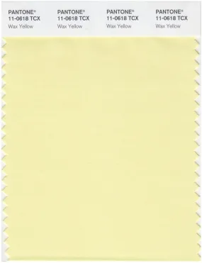 Pantone Smart 11-0618 TCX Color Swatch Card | Wax Yellow
