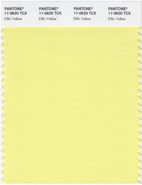 Pantone Smart 11-0620 TCX Color Swatch Card | Elfin Yellow