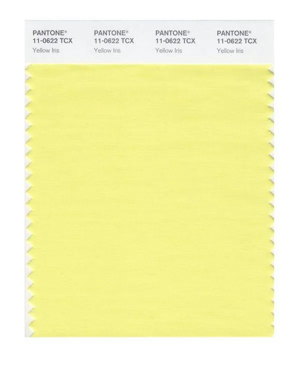 Pantone Smart 11-0622 TCX Color Swatch Card | Yellow Iris