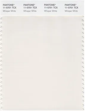 Pantone Smart 11-0701 TCX Color Swatch Card | Whisper White