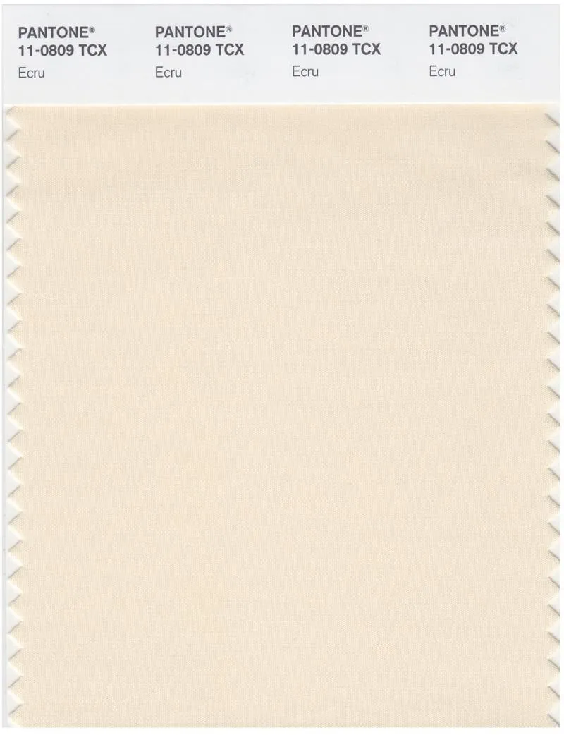 Pantone Smart 11-0809 TCX Color Swatch Card | Ecru
