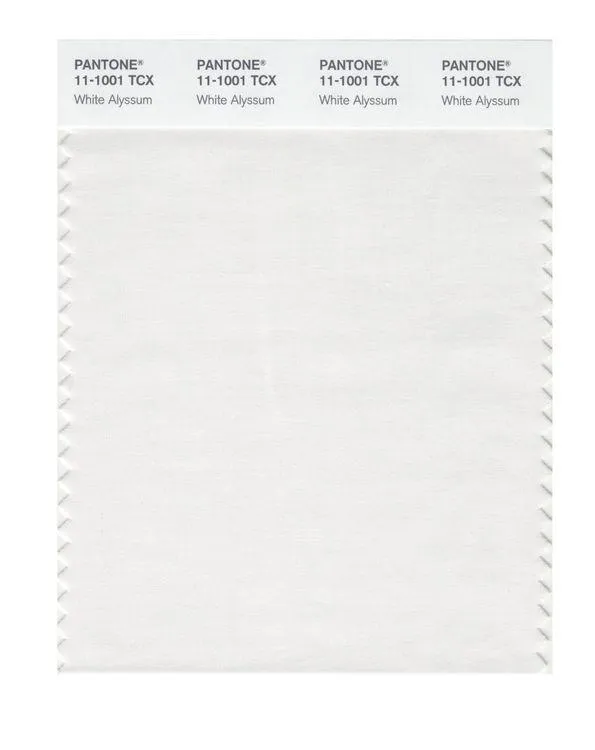 Pantone Smart 11-1001 TCX Color Swatch Card | White Alyssum