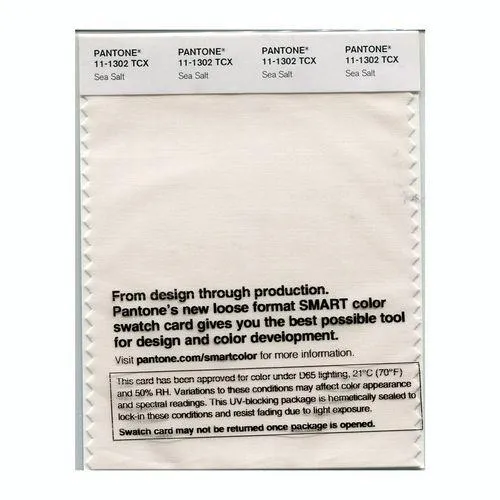 Pantone Smart 11-1302 TCX Color Swatch Card | Sea Salt