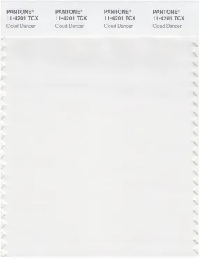 Pantone Smart 11-4201 TCX Color Swatch Card | Cloud Dancer