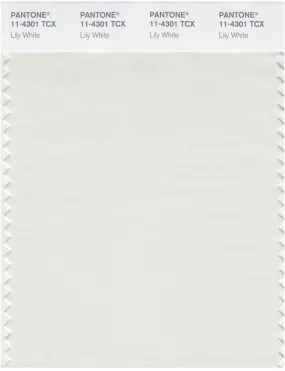 Pantone Smart 11-4301 TCX Color Swatch Card | Lily White