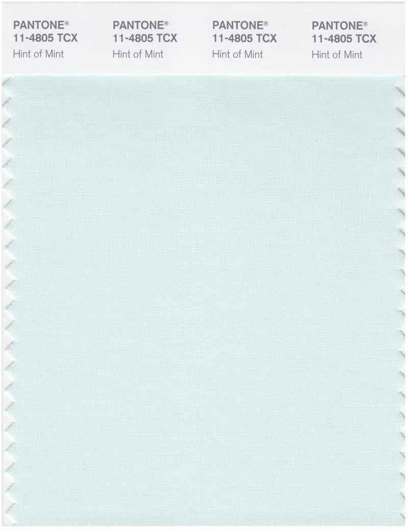 Pantone Smart 11-4805 TCX Color Swatch Card | Hint of Mint
