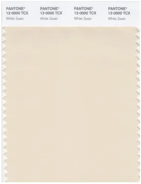 Pantone Smart 12-0000 TCX Color Swatch Card | White Swan