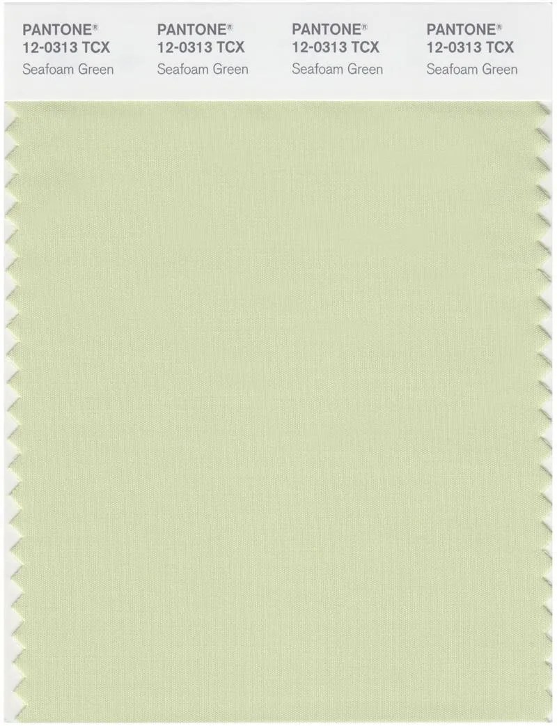 Pantone Smart 12-0313 TCX Color Swatch Card | Seafoam Green