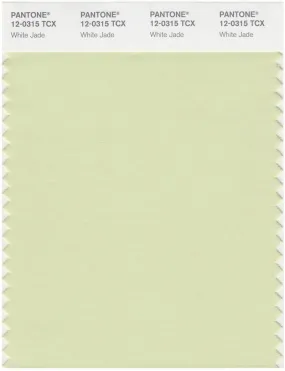 Pantone Smart 12-0315 TCX Color Swatch Card | White Jade