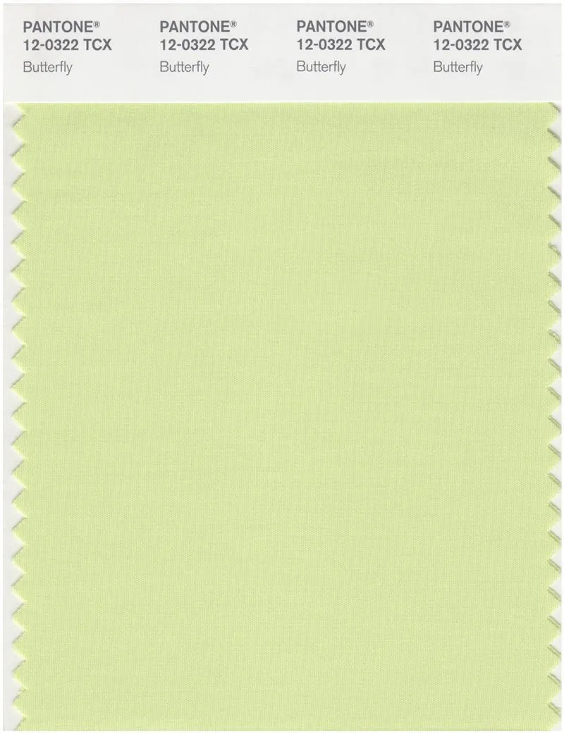 Pantone Smart 12-0322 TCX Color Swatch Card | Butterfly