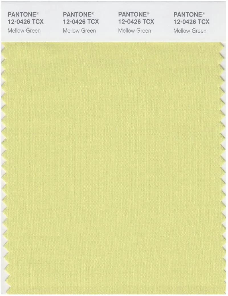 Pantone Smart 12-0426 TCX Color Swatch Card | Mellow Green