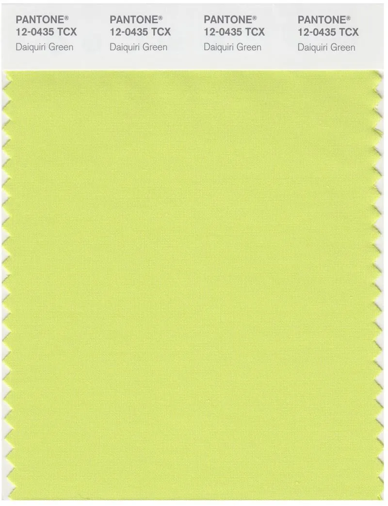 Pantone Smart 12-0435 TCX Color Swatch Card | Daiquiri Green