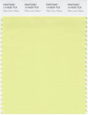 Pantone Smart 12-0520 TCX Color Swatch Card | Pale Lime Yellow