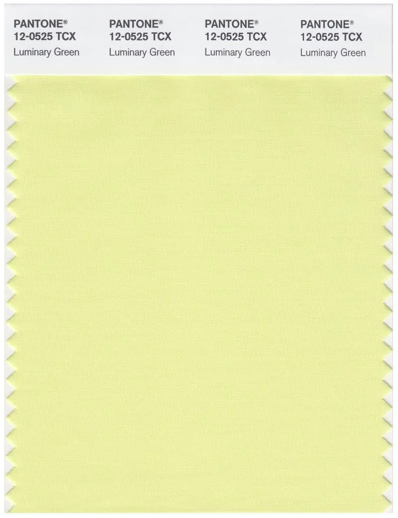 Pantone Smart 12-0525 TCX Color Swatch Card | Luminary Green
