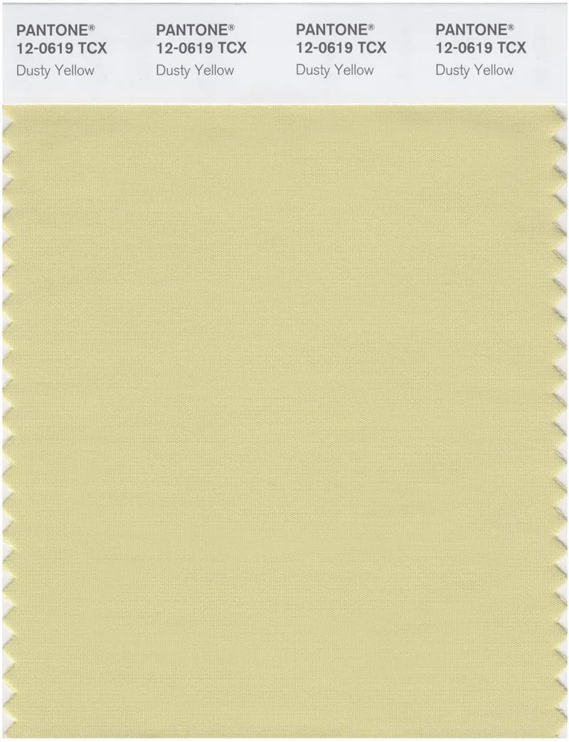 Pantone Smart 12-0619 TCX Color Swatch Card | Dusty Yellow