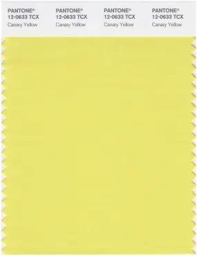 Pantone Smart 12-0633 TCX Color Swatch Card | Canary Yellow