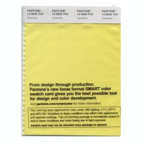 Pantone Smart 12-0646 TCX Color Swatch Card | Celandine
