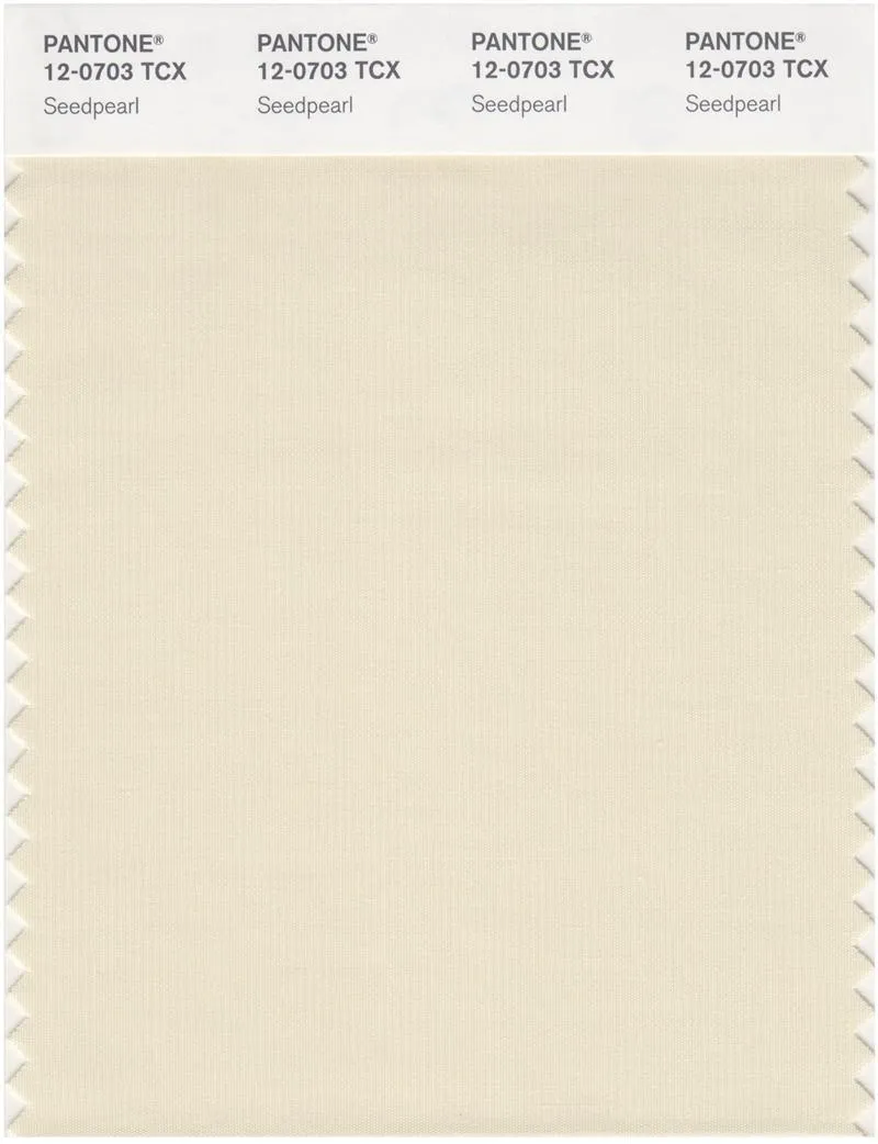 Pantone Smart 12-0703 TCX Color Swatch Card | Seed Pearl