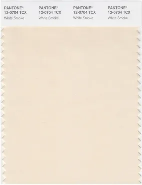 Pantone Smart 12-0704 TCX Color Swatch Card | White Smoke