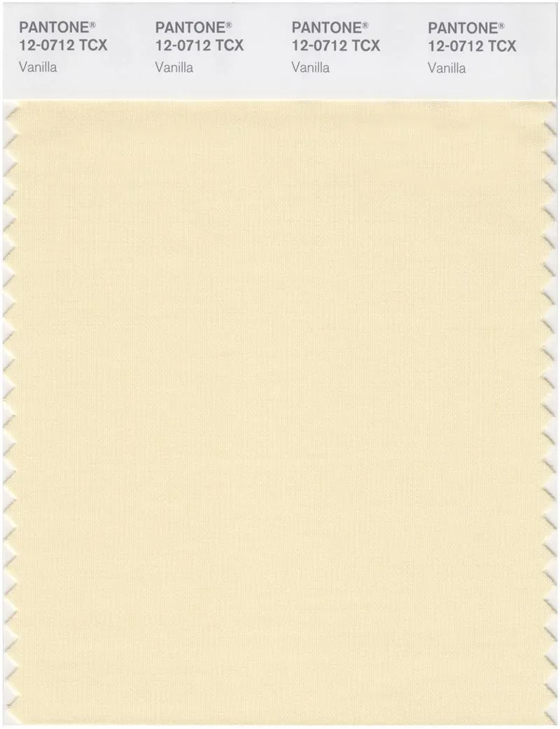 Pantone Smart 12-0712 TCX Color Swatch Card | Vanilla