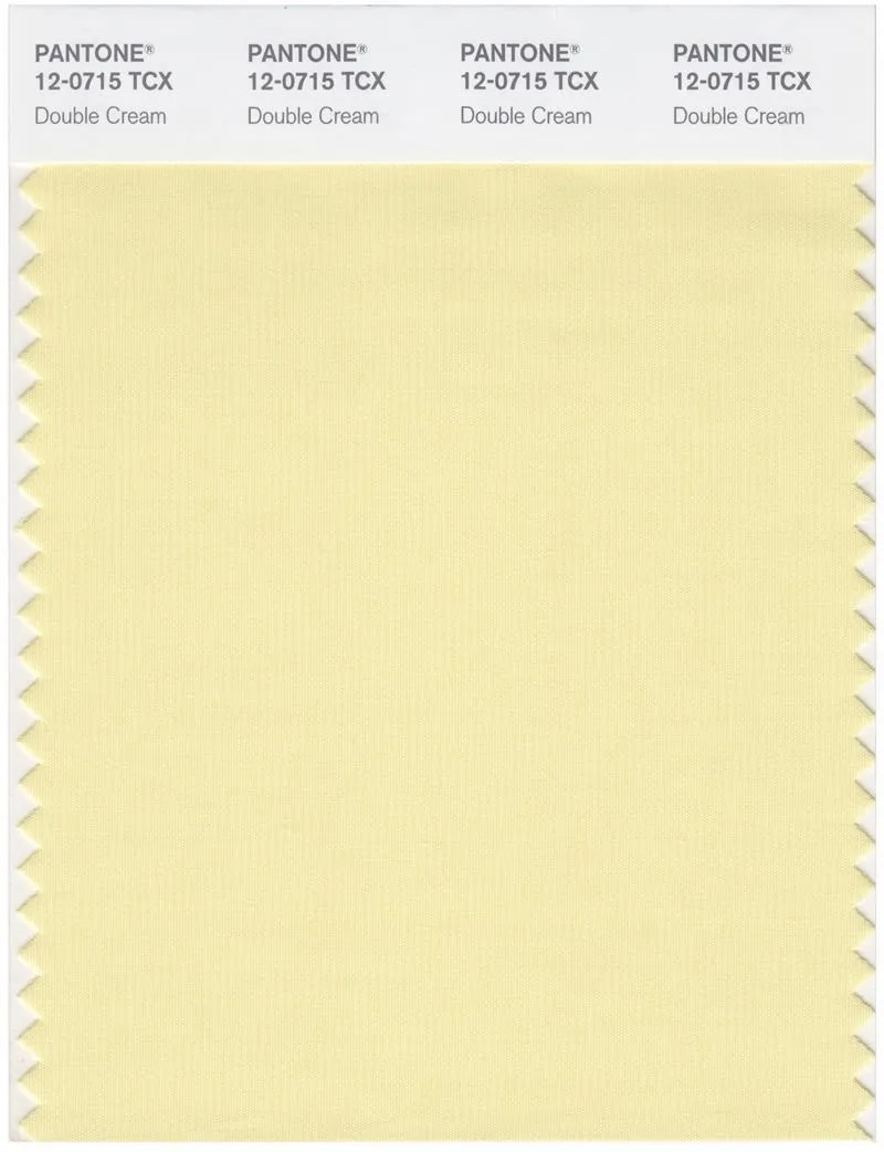 Pantone Smart 12-0715 TCX Color Swatch Card | Double Cream