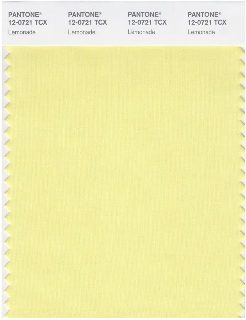Pantone Smart 12-0721 TCX Color Swatch Card | Lemonade