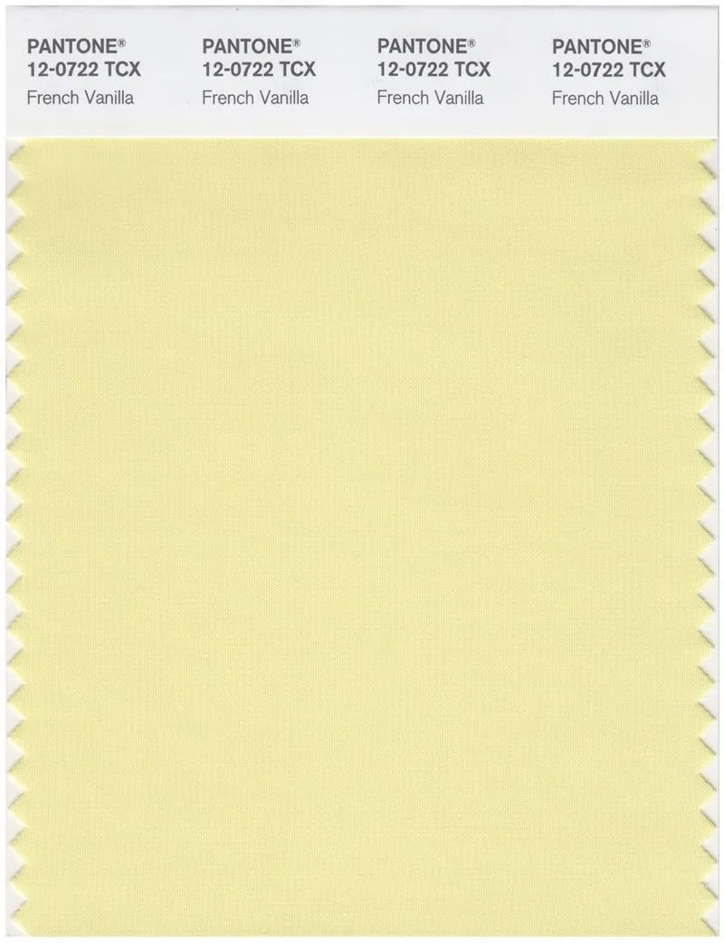 Pantone Smart 12-0722 TCX Color Swatch Card | French Vanilla