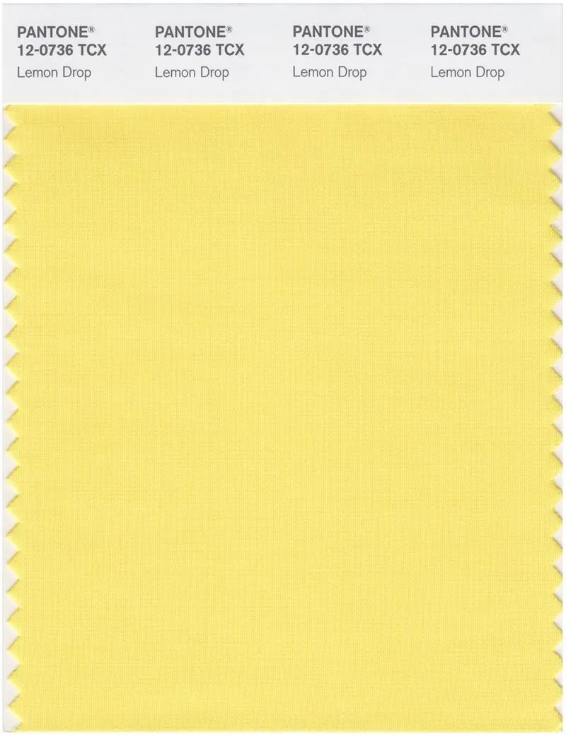 Pantone Smart 12-0736 TCX Color Swatch Card | Lemon Drop