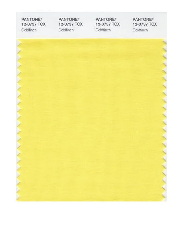 Pantone Smart 12-0737 TCX Color Swatch Card | Goldfinch
