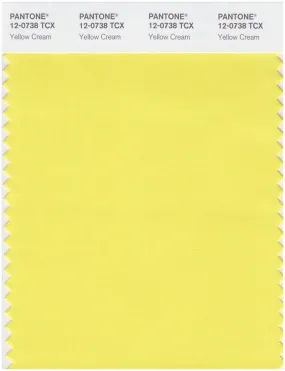 Pantone Smart 12-0738 TCX Color Swatch Card | Yellow Cream