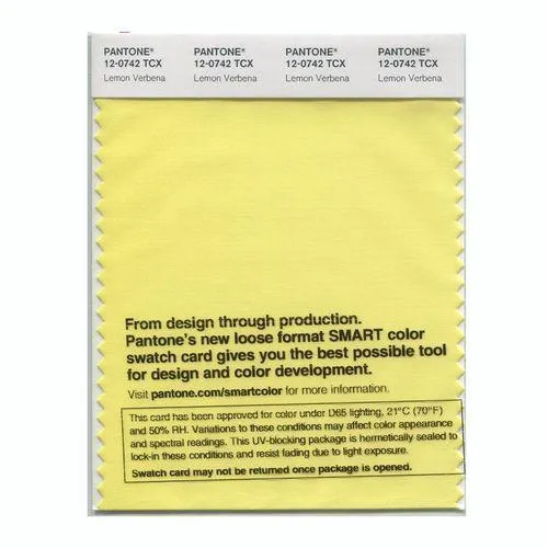 Pantone Smart 12-0742 TCX Color Swatch Card | Lemon Verbena