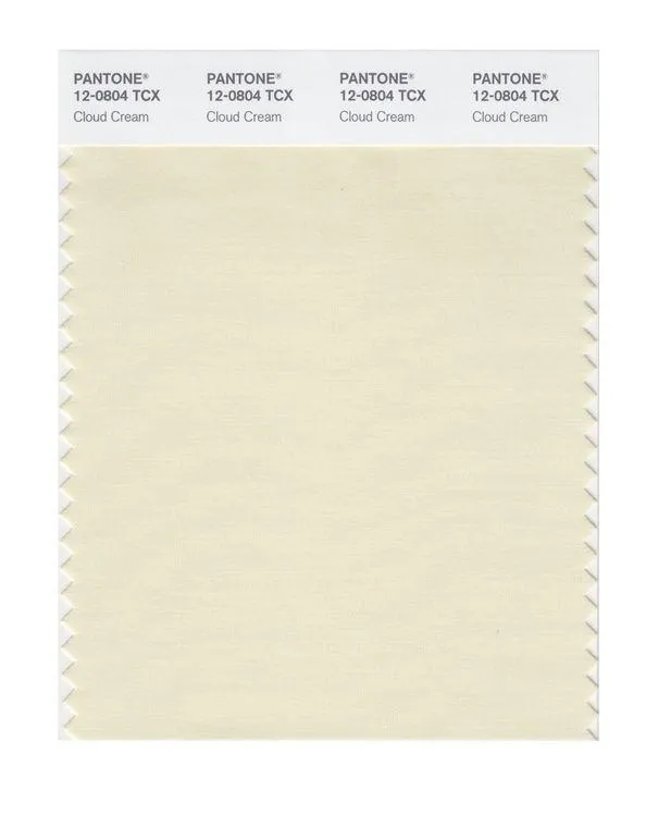 Pantone Smart 12-0804 TCX Color Swatch Card | Cloud Cream