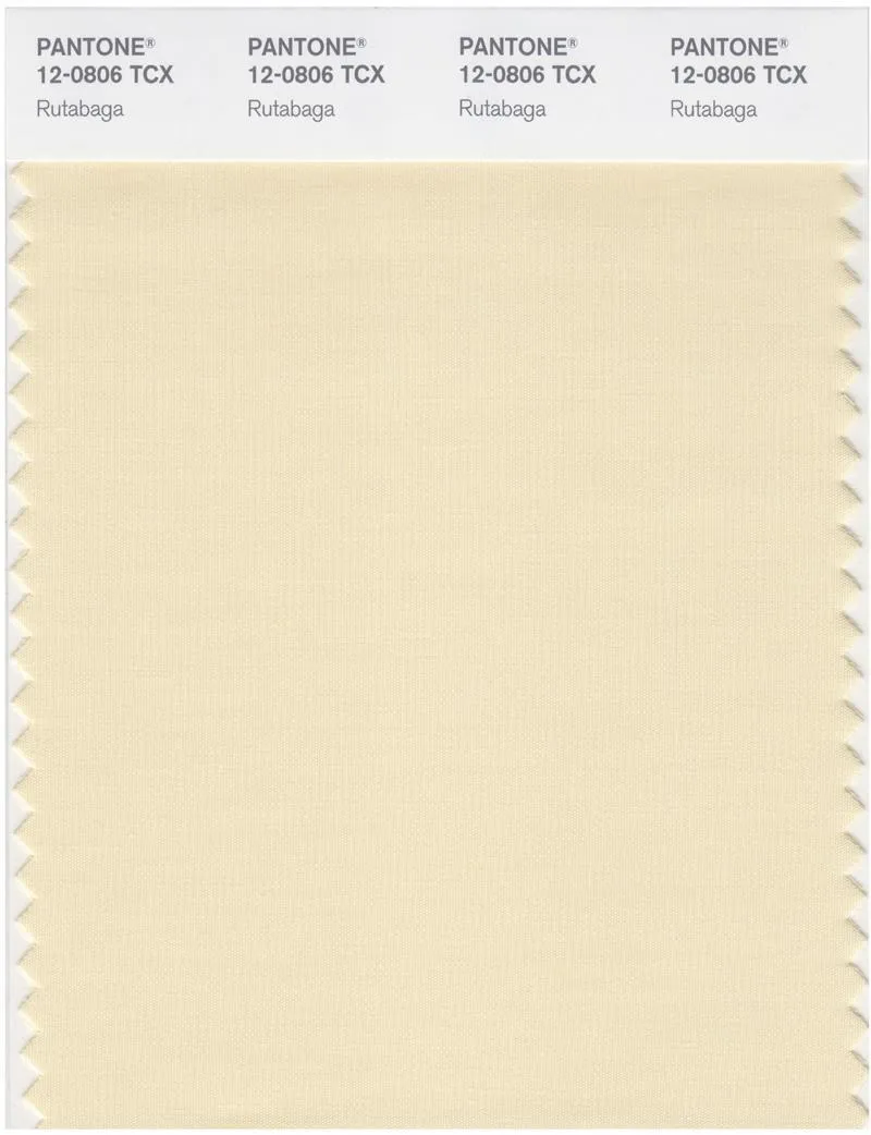 Pantone Smart 12-0806 TCX Color Swatch Card | Rutabaga