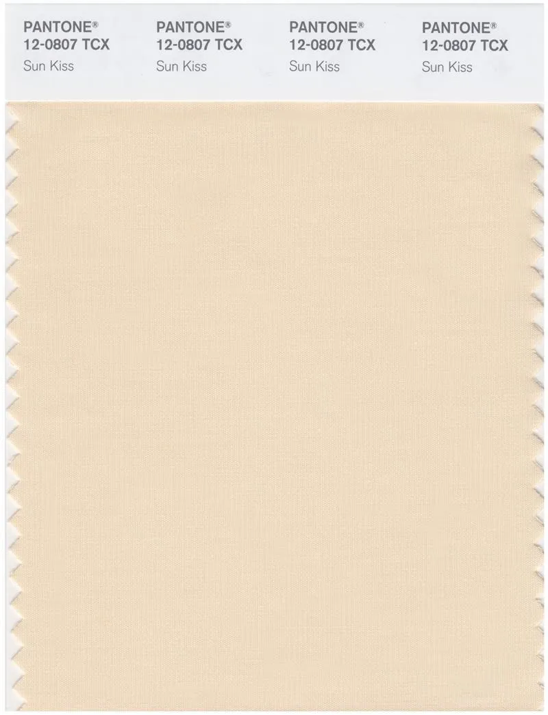 Pantone Smart 12-0807 TCX Color Swatch Card | Sun Kiss