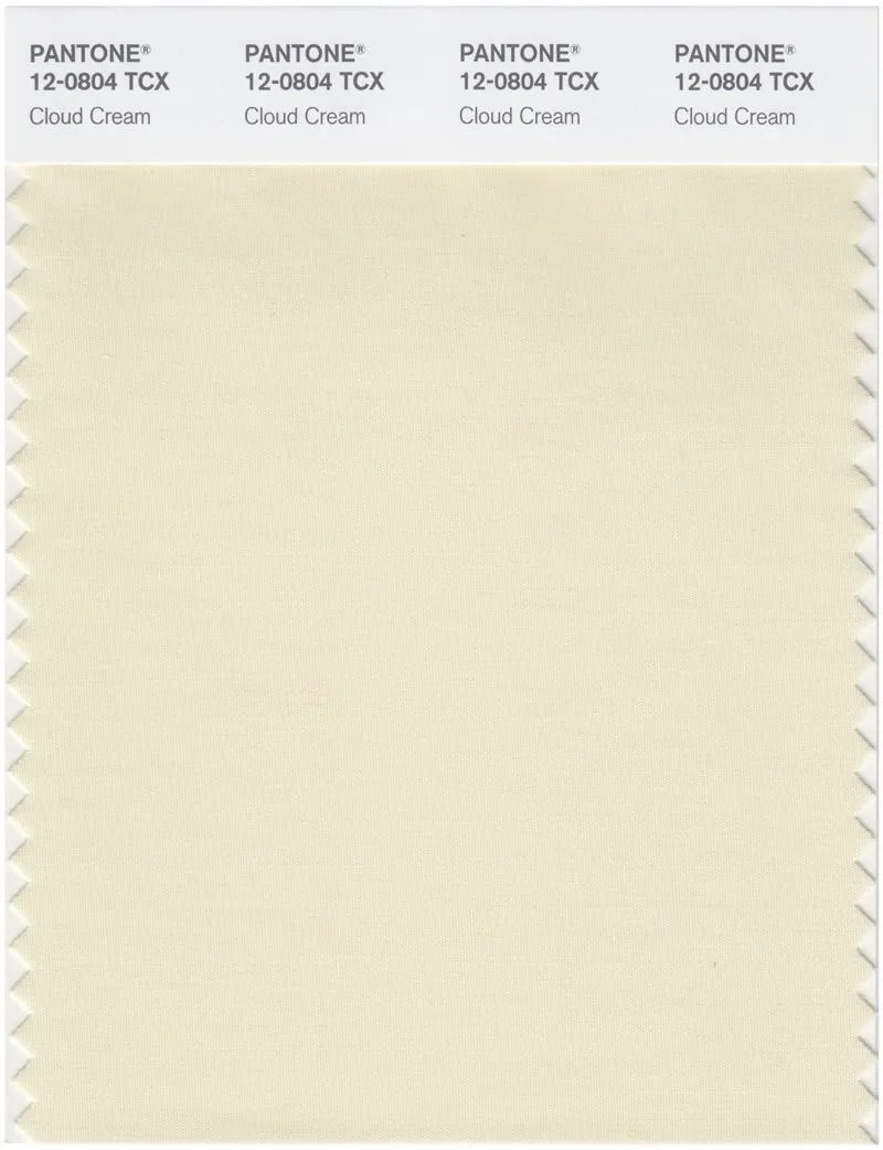 Pantone Smart 12-0808 TCX Color Swatch Card | Cloud Cream