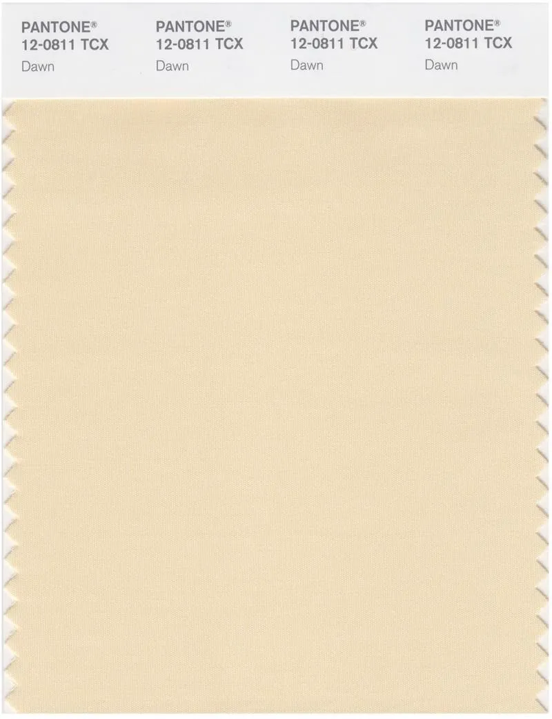 Pantone Smart 12-0811 TCX Color Swatch Card | Dawn